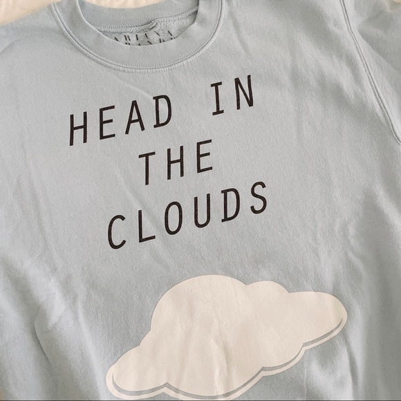 Ariana Grande Head in the Cloud Blue Sweatshirt - Picture 3 of 8